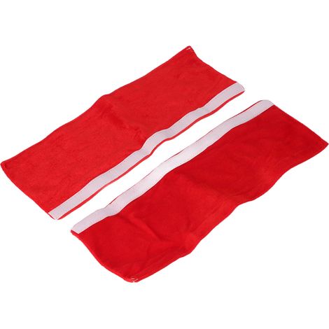 Lot de 2 poignées de porte de réfrigérateur, protection antistatique antidérapante, rouge. Décoration pour appareils de cuisine. (1/5)