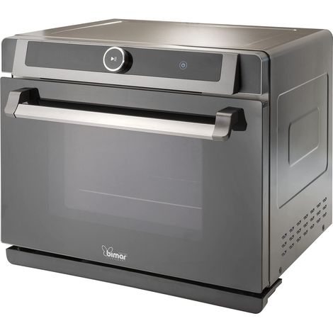 Bimar B400 Forno Elettrico Digitale a Vapore Ventilato da 40 litri in Acciaio Inox, Friggitrice ad Aria Calda XXL, Frittura senza Olio, Cuoce a Bassa Temperatura, Air Fryer, 31 Programmi di Cottura (1/5)