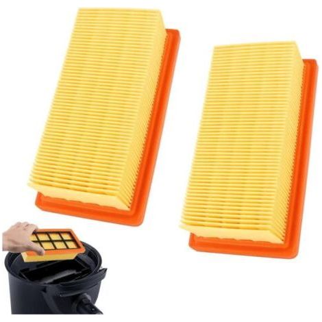 2 X Filtre Remplacement pour Aspirateur Kärcher les Aspirateurs AD 2 Battery, AD 3000, AD 3 Premium et AD Premium,6415 9530 Aspirateur Filtre Plissé Plat Accessoire (1/5)