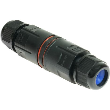 Hermetischer IP68-Kabelstecker, schraubenlos, doppelseitig, 5-polig (1/3)