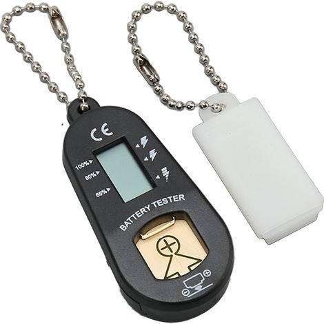 Testeur de piles boutons avec écran LCD numérique, outil de mesure numérique (1/5)