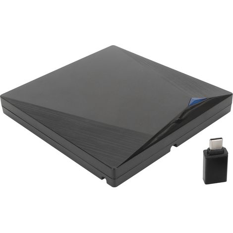 Lecteur/Graveur CD DVD Externe USB 3.0 USB-C Plug & Play pour PC Portable, Windows, OS X (1/5)