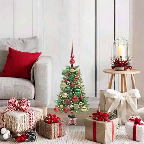 Weihnachtsbaum mit 150 LEDs mit Ständer Grün 65 cm PE (1/5)