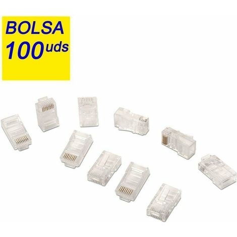 Connettore RJ45 Aisens A138-0292 Trasparente 100 Unità
