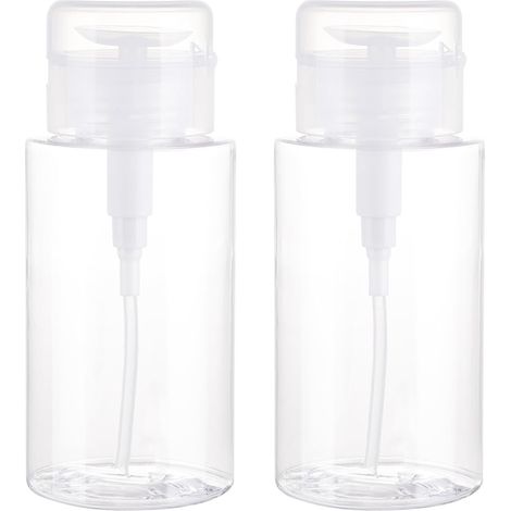 200-ml-Leerpumpe, Wasserspenderpumpe für Babywickel, transparente Vakuumpumpe für Make-up-Entferner und Nagellackentferner (1/5)