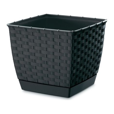 Vaso da fiori quadrato Ratolla - antracite - PP-DRLK165A