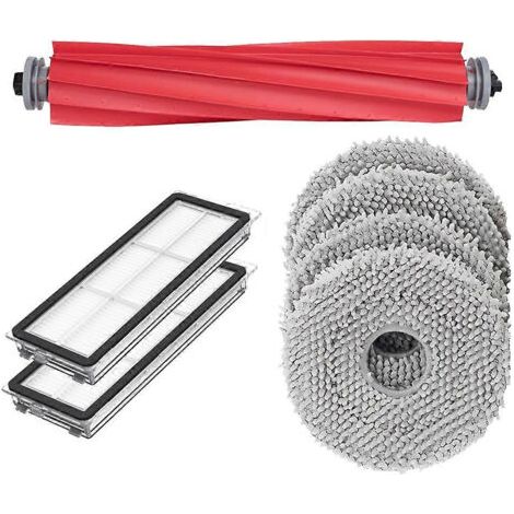 Pièces détachées pour robot aspirateur Roborock Qrevo Pro : filtre HEPA, brosse latérale principale, lingette de nettoyage, sac à poussière