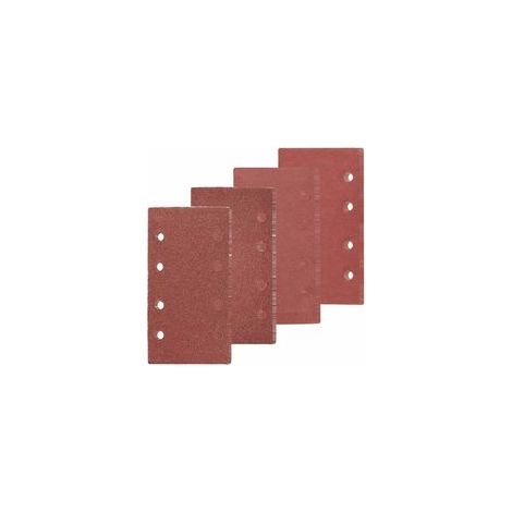 Lot de 60 Feuilles Abrasives Verre 5 Trous, Papier Ponçage 40 à 800 Grit, Idéal pour Poncer Polir Dérouiller Bois Métal (1/4)