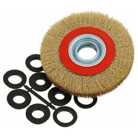 Brosse Diamètre 150 Mm Disque En Fil D'acier Pour Meuleuse D'établi (1/3)
