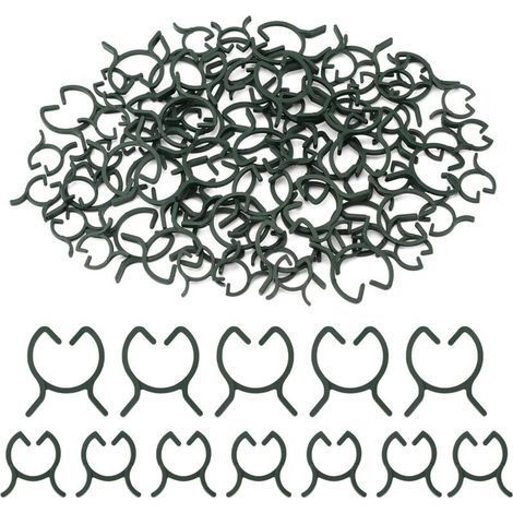200 Pièces Clips de Support pour Plantes,Attache en Plastique Clips Plante,Clips de Fixation Plantes Grimpantes,Clips de Jardin,pour Fruit,Légume,Tomates-M+L (1/5)