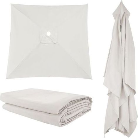 - Replacement Canopy - Parasol - UV Protection and Waterproof - For Garden, Patio, Pool - Beige - 300x300cm (1/5)