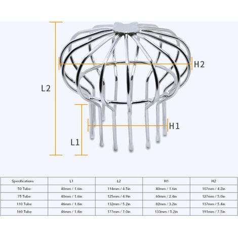 Filet de nettoyage de gouttière de sol en acier inoxydable, Anti-colmatage, capuchon rond de balcon pour sol de Patio 110 (1/5)