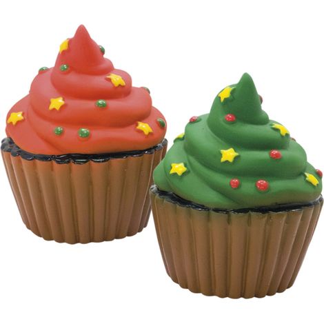 Nobby Xmas Hundespielzeug Latex Muffin 6,5 cm Tierkuscheltier