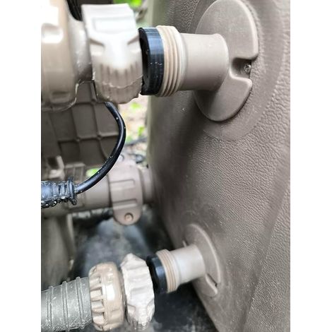 2 Piece 11699 + 1 Piece 11687 Silicone Swimming Pool / Gas Connection Parts to Prevent Leaks with 1A and 2B/C Plugs (3 Pieces) (1/3)