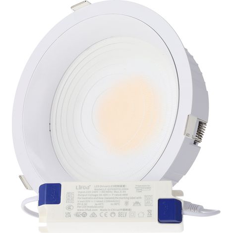 Spot LED Downlight 50 W 4 CCT (abat-jour à Tonalité variable) 140 lm/W UGR17 Driver Lifud