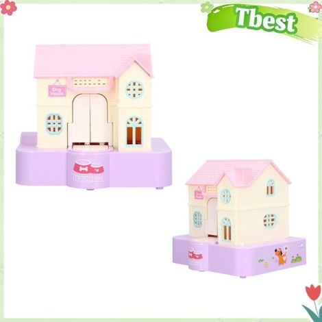 HURRISE Boîte d'économie d'argent Tirelire pour Enfants, Doghouse Money Saving Box Funny linge centre Chien porte-bonheur violet (1/5)