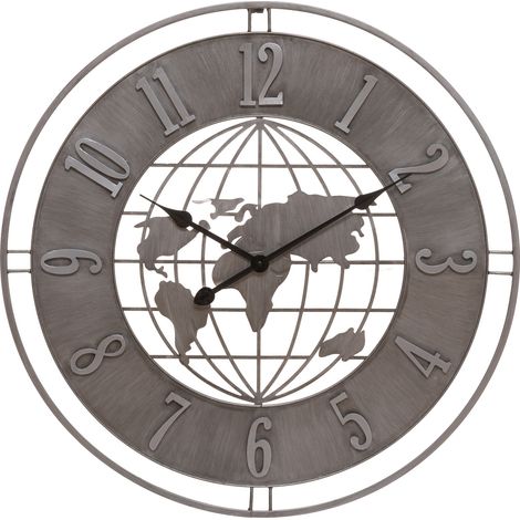 Wanduhr Erdkugel, Ø 68 cm