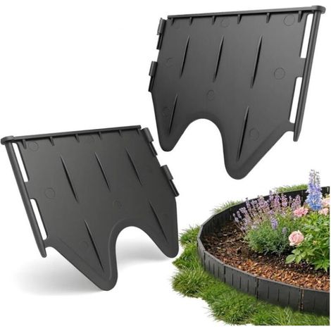 15pcs Bordure de Jardin Flexible,Palissade Bordure Jardin Exterieur,Bordure Souple Jardin pour Jardins,Pelouses,Massifs, Allées (1/5)