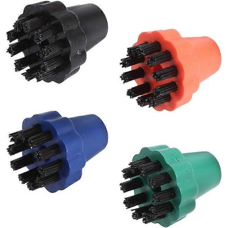 Ensemble de 4 brosses vapeur en nylon haute température compatibles Kärcher (1/4)