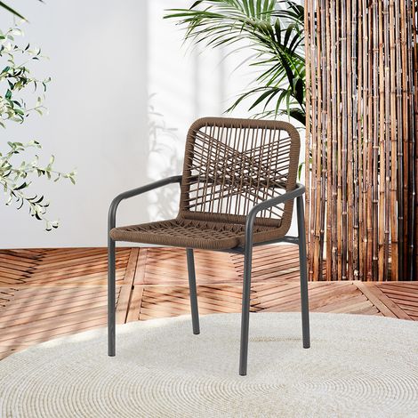Gartenstuhl Nila Brown Seil (1/5)