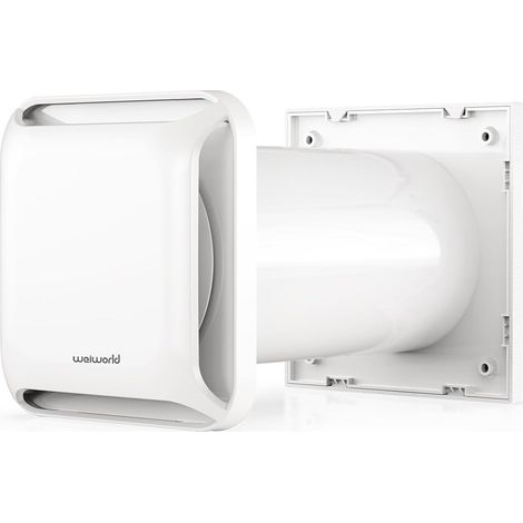 Grille d’Aération Passive 100 mm Carrée avec Filtre Débit réglable, conduit télescopique et fonctionnement sans électricité (1/5)