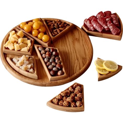 Plateaux De Service en Bois,Plateau Repas Huit (1/5)