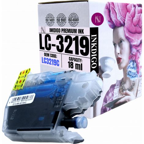 Inkdigo LC3219XLC Tinte kompatibel mit Brother MFC-J5330DW MFC-J6530DW TÜV-zertifiziert (1/5)