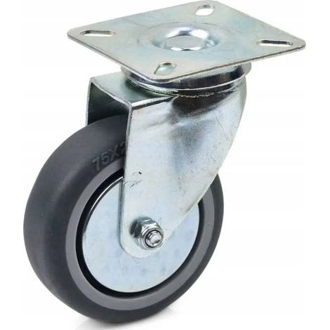 Roue pivotante Geko g71512 75mm grip silencieuse (1/3)