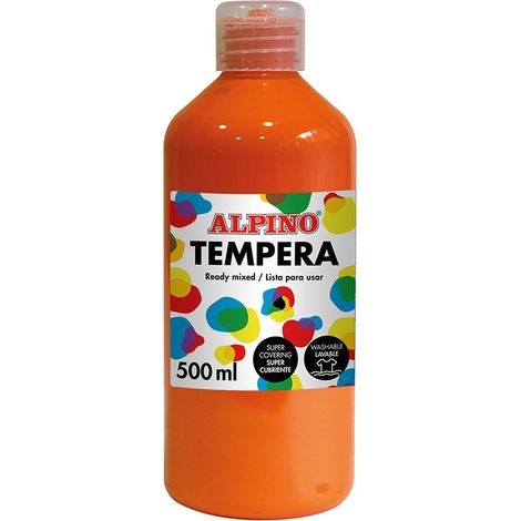 BOTE  500ML TEMPERA LIQUIDA ALPINO NARANJ DM010172