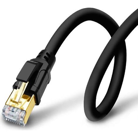 Câble Ethernet CAT8, câble LAN, câble Internet, supporte un débit de transfert de données de 40 Gbit/s (1/5)