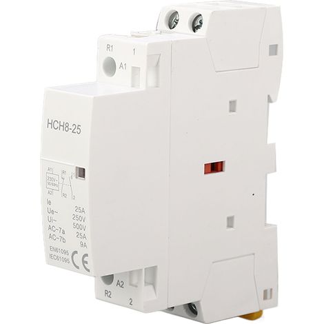 2-poliger 25-A-50/60-Hz-1NO1NC-250-V-Wechselstromschütz, ABS-isoliert, geräuscharm, kompakt für den Hausgebrauch (1/5)