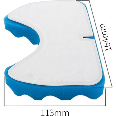 Kompatibel mit Filtern und Filterwatte-Zubehör für Samsung SC65/66, SC67/68 Staubsauger (DJ97-01158A). (1/4)