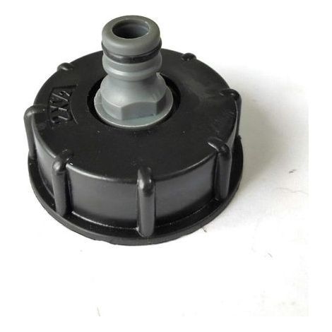 Adaptateur de réservoir IBC en plastique S60X6 - Bouchon fileté grossier vers 1,27 cm - Adaptateur de robinet pour vanne de tonne IBC (1/5)