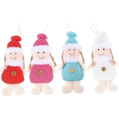 Cadeau de Nouvel An 2021 : Ange de Noël mignon pour poupée, pendentif à suspendre au sapin de Noël (1/5)