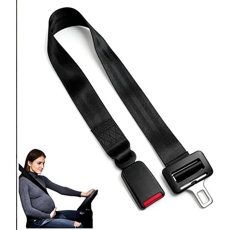 Rallonge Ceinture Sécurité - 1 Pièce - Noir - Ajustable - Pour Femmes Enceintes Et Grandes Tailles - Universel Véhicule