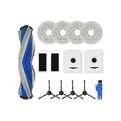 Zubehör für DEEBOT T30 PRO Omni: Seitliche Hauptbürste, HEPA-Filter, Staubbeutel und Reinigungstuch. (1/5)