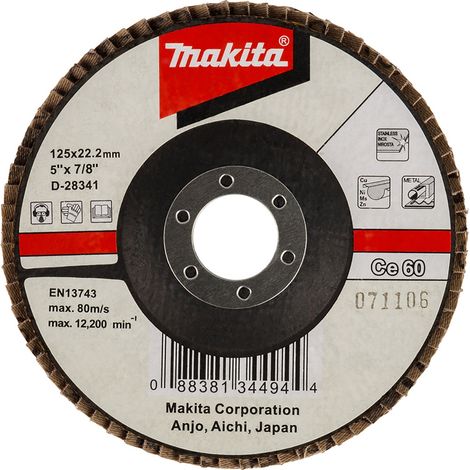 Makita Fächerschleifscheibe 125 mm 60 - D-28341 (1/2)