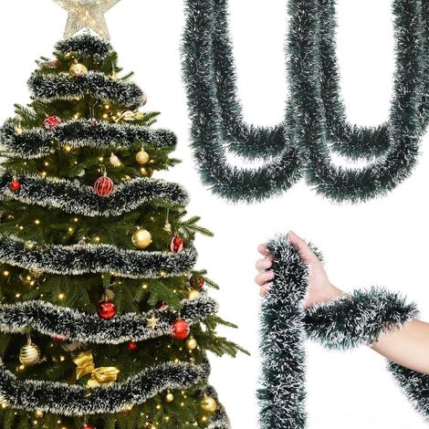 5er Set Tannengirlande 2m künstlich für Weihnachtsdeko, flexibel & vielseitig