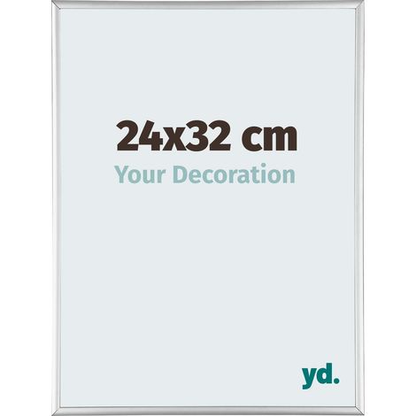 yd. - Cadre photo 24x32 - Argent Brillant - Aluminium - Kent