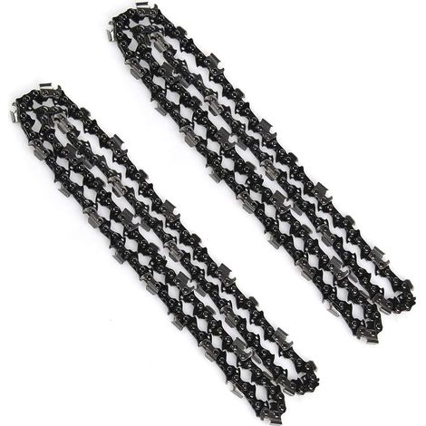 Cadenas de motosierra originales Rotatech de 16" y 59 eslabones, 40 cm de longitud, de titanio eléctrico (paquete de 2) (1/5)