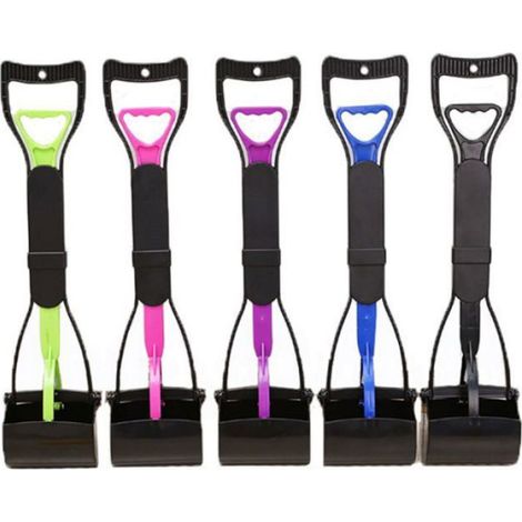 PELLE A LITIERE - FOURCHE A LITIERE - Pratique - Portable - Manche long - Plastique Noir (1/5)