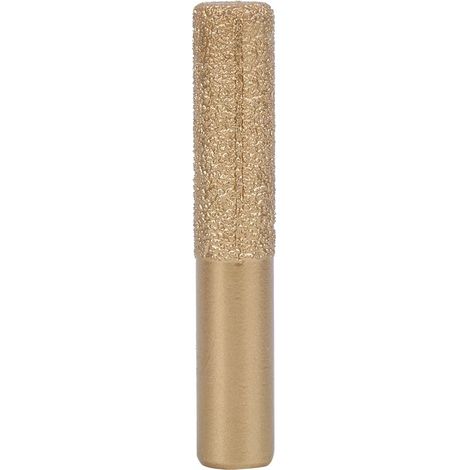 12.7x13.5 Eosnow Diamond Router Bits, Gold Brazed Straight Shank for Marble Stone Quartz Sewing Knife, 75mm (1/5)