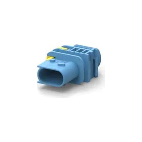 Connettore Heavy Duty Sealed 2.8X0.8 porta maschio 2vie blu senza guarnizione