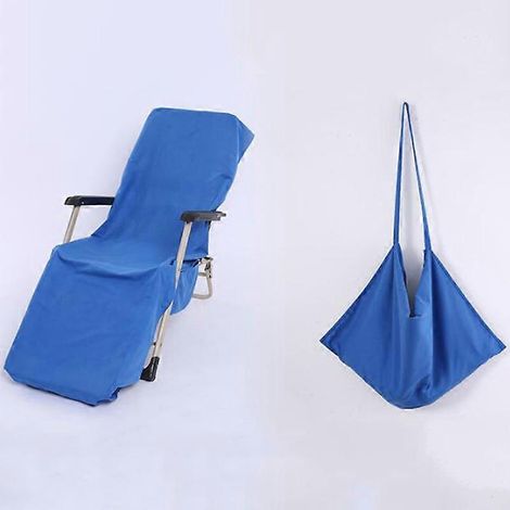 Serviette de plage adulte, transat, lit de jardin, chaise longue de piscine, poches, sac de transport, housse de chaise, serviette de bain
