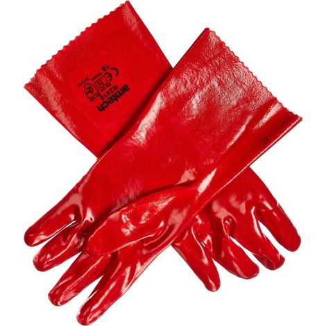 PVC Gauntlet Glove XL (Size:10) - N2410 (1/3)