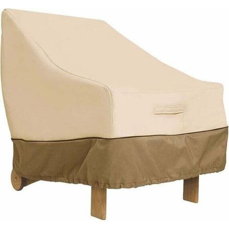 Housse de protection pour fauteuil extérieur – Tissu Oxford 210D imperméable – Dimensions 80x85x91.5 cm – Coutures renforcées (1/5)