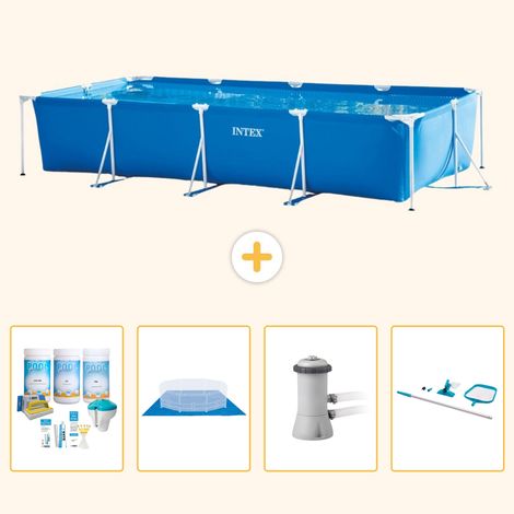 Intex Piscine Tubulaire Rectangulaire - 450x220x84 cm - 5-pièces S20847 (1/5)