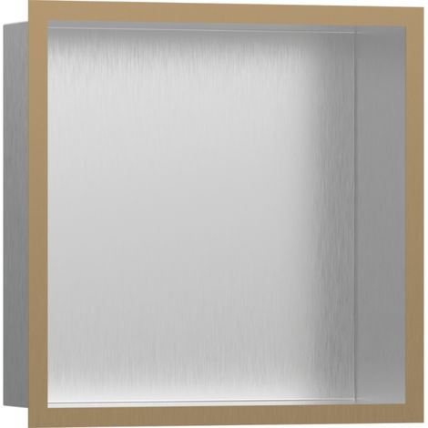 hansgrohe XtraStoris Individual niche murale en acier inoxydable (1/3)