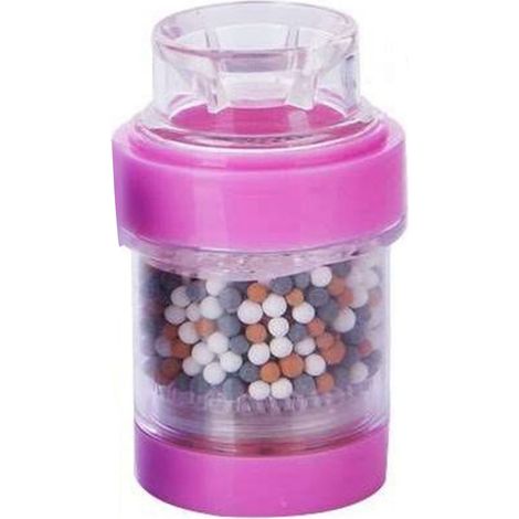 Robinet filtre à eau monté sur robinet, purificateur élimine métaux lourds et calcaire, pour cuisine et salle de bain, rose (1/5)