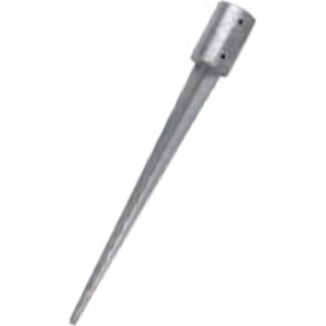 Piqueta de acero galvanizado Gris - Redondas